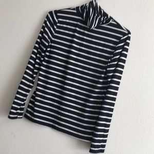 Turtle Neck Top white/black stripes